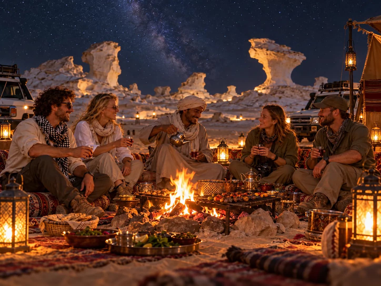 Around the campfire under the stars